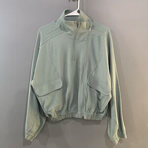 lululemon athletica Sage Green Half-Zip Utility Jacket